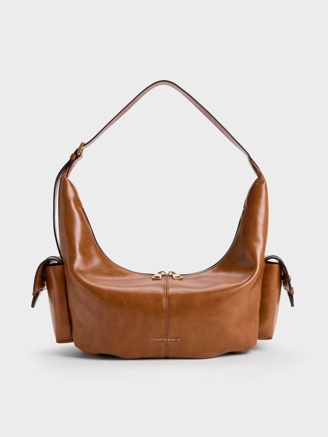 Large Bessie Side-Pocket Hobo Bag